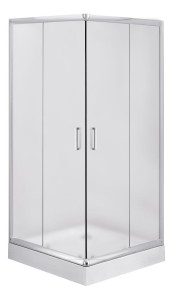 Deante Funkia Kabina kwadratowa 80 cm, szkło szronione