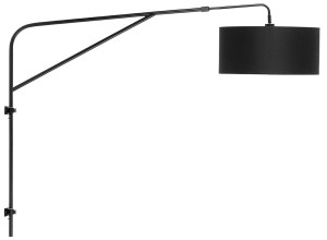Lampa ścienna BRIGHTON czarna 47x23cm