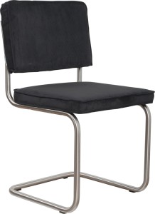 Krzesło RIDGE BRUSHED RIB czarne 7A