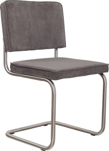 Krzesło RIDGE BRUSHED RIB szare 6A