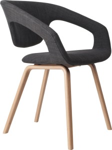 Fotel FLEXBACK naturalny/ciemny szary