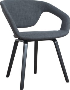 Fotel FLEXBACK czarny/ciemny szary