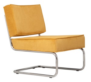 Krzesło Lounge RIDGE RIB żółte
