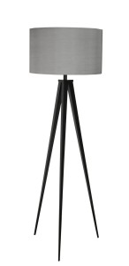 Lampa podłogowa TRIPOD szaro-czarna
