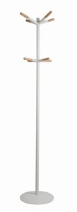 Wieszak WOODEN TIP biały