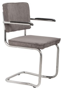 Fotel RIDGE KINK RIB szary 6A