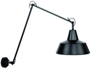 Lampa ścienna Chicago czarna 80x60-130cm