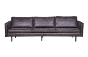Sofa RODEO czarna 3-osobowa