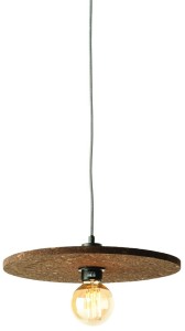Abażur do lampy wiszącej Algarve korek/ 40x1,5cm, ciemnobrązowy
