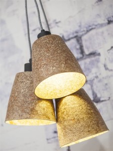 Lampa wisząca Sequoia z drewna sekwoi/ 3-abażurowa 17x16cm, naturalny