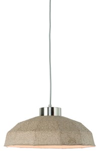 Lampa wisząca Yosemite masa papierowa 42x20cm, wielokątny naturalny
