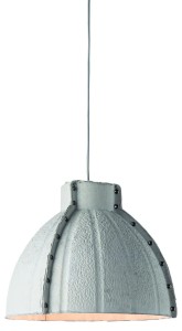 Lampa wisząca Yellowstone masa papierowa 40x37cm okrągły, jasnoszary