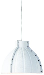 Lampa wisząca Yellowstone masa papierowa 40x37cm okrągły, biały