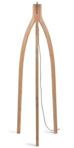 Podstawa do lampy podłogowej Annapurna 3-nożnej, bambus 47x128cm, naturalny
