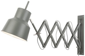 Lampa ścienna Belfast szara 42x50-90cm
