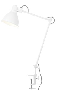 Lampa stołowa Derby biała 20x37cm