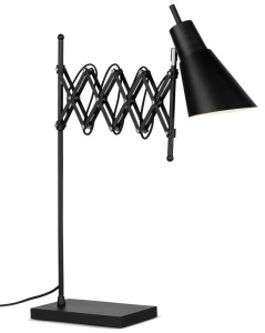 Lampa stołowa Oxford czarna 64x28-60cm