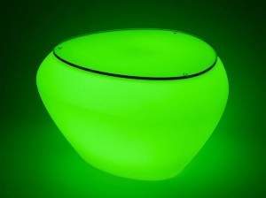 Stolik/ podnóżek TEASER LED GLASS TOP