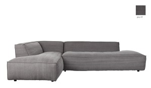 Sofa FAT FREDDY LEFT STONE szary